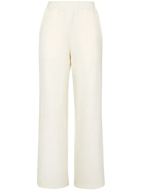 Plein Sport logo-appliqué track pants White SAECWJT2028STE003N