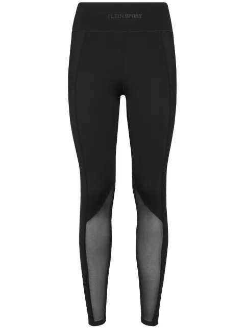 Plein Sport panelled performance leggings Black SAECWJT2027STE003N