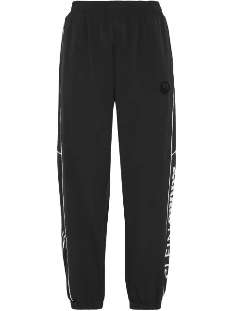 Plein Sport logo-patch track pants Black SAECWJT2046STE003N
