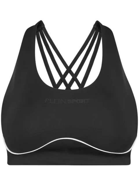 Plein Sport silky soft piping push-up bra Black SAECWJU0078STE003N
