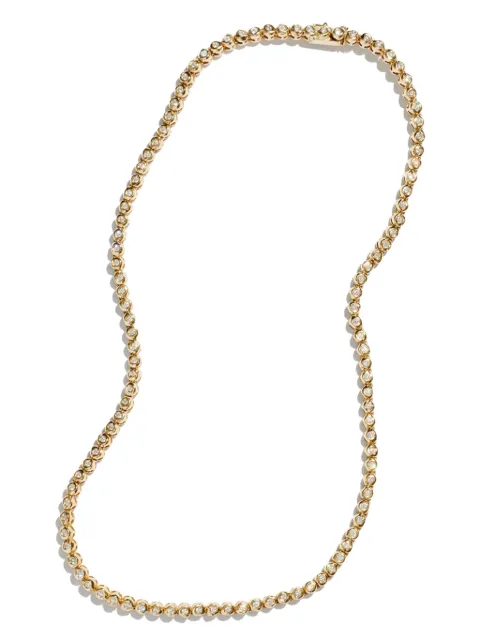 Fie Isolde 14K yellow gold Alfa diamond necklace Gold FIN0013