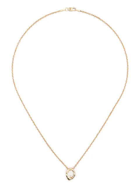 Fie Isolde 14CT yellow gold Alfa diamond necklace Yellow FINP0181