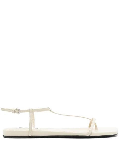Jil Sander square-toe thong sandals White J15WP0169P8389