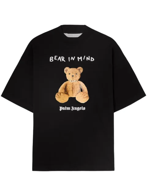 Palm Angels Bear In Mind T-shirt Black PWAA017S25JER0051060