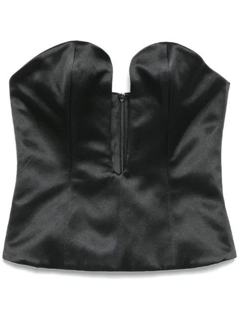 BETTTER X Gieves & Hawkes Onassis corset top Black CS00298BK