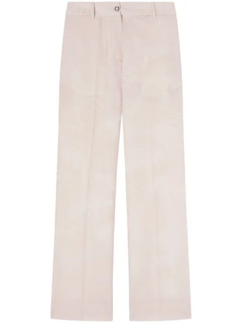 Palm Angels palms-jacquard trousers Pink PWCA150S25FAB0013C3C