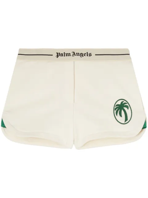 Palm Angels oval-palm shorts White PWCI014S25FLE0010357