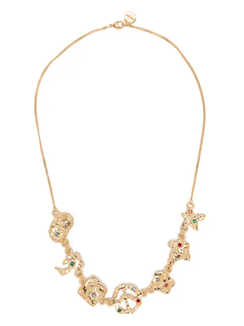 Palm Angels Melted Icons necklace Gold PWOB128S25MAT0017684