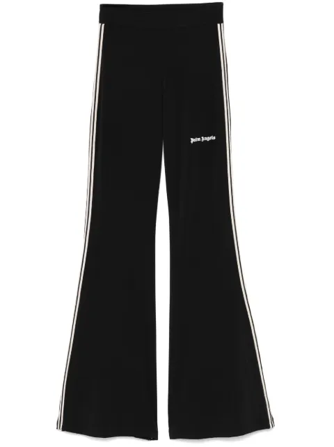 Palm Angels logo-embroidered trousers Black PWCA145S25FAB0011003