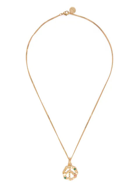 Palm Angels Peace embellishments pendant Gold PWOB12BS25MAT0017684