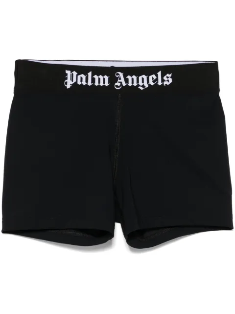 Palm Angels logo performance shorts Black PWVH010C99FAB0011001
