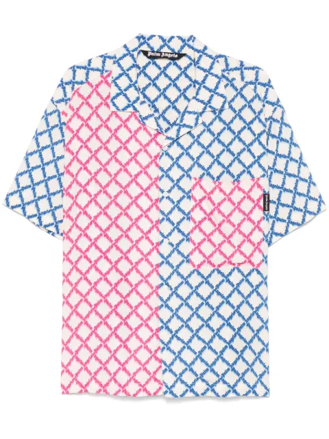 Palm Angels net-logo shirt White PMGG00AS25FAB0010B84