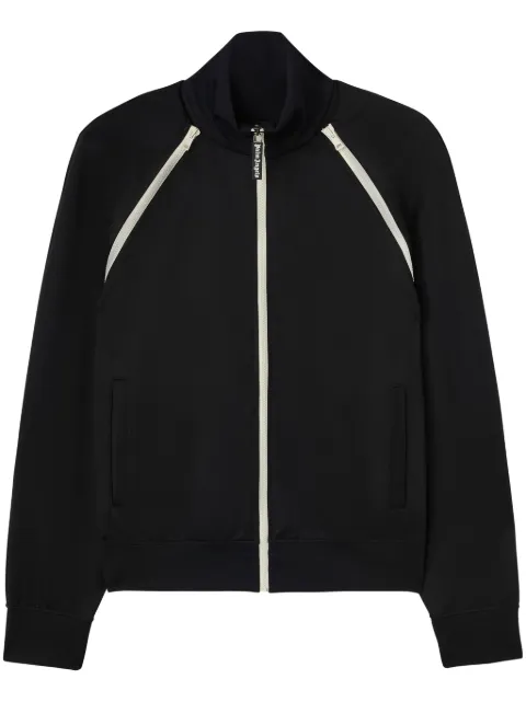 Palm Angels contrast-trim track jacket Black PMBD082S25FAB0011010