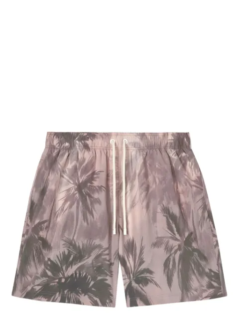 Palm Angels Sunset Palms swim shorts Neutrals PMFD012S25FAB0026110