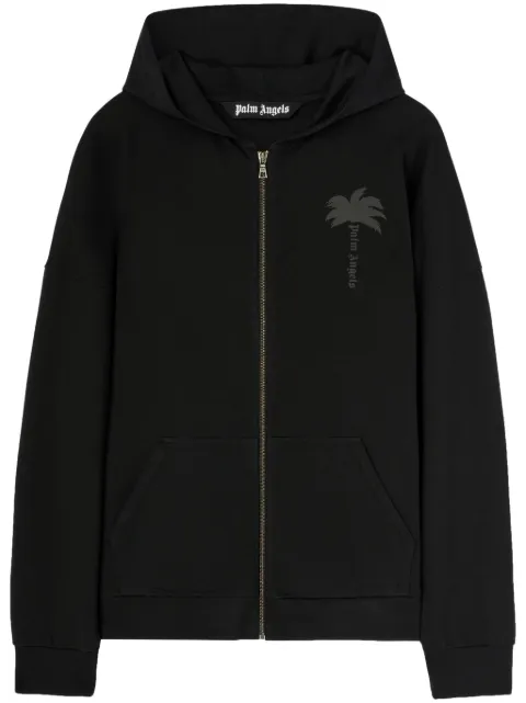 Palm Angels Palms zipped hoodie Black PMBE016S25FLE0011313