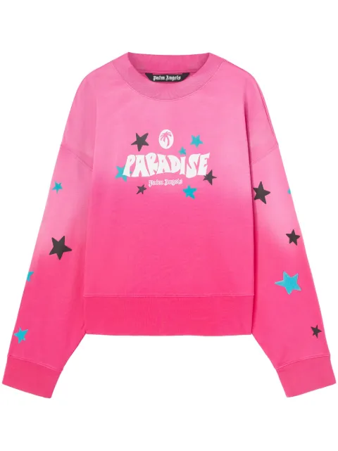 Palm Angels Paradise Palm sweatshirt Pink PMBA026S25FLE0013203