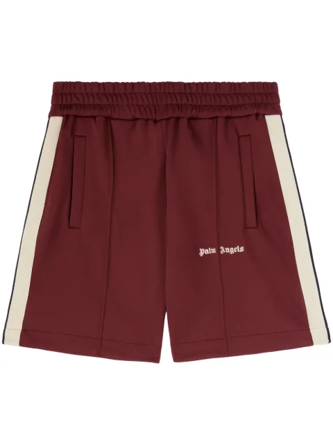 Palm Angels logo track shorts Red PMCL004S25FAB0012803
