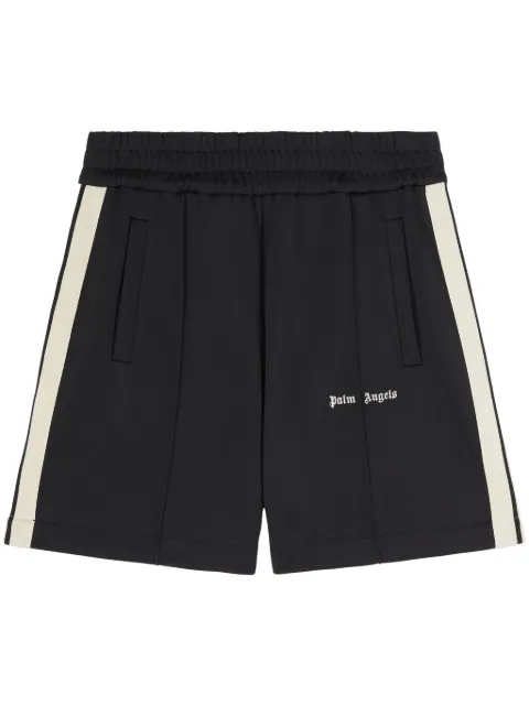 Palm Angels logo track shorts Black PMCL004C99FAB0021003