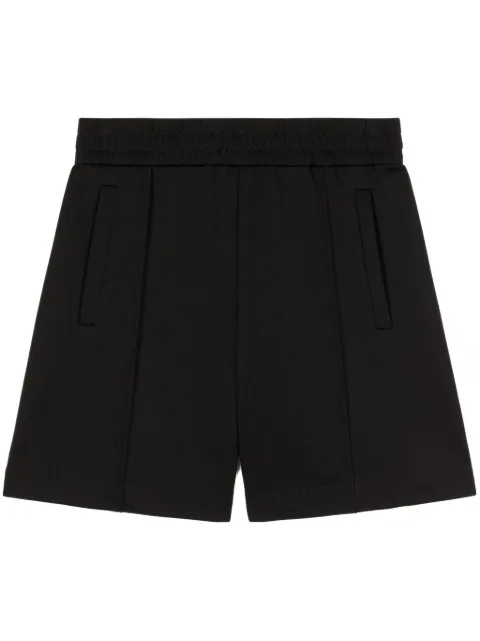 Palm Angels logo track shorts Black PMCL008S25FAB0011003