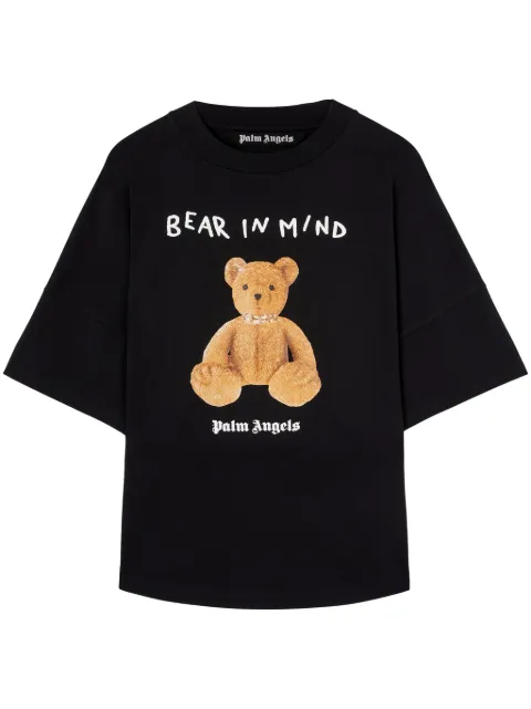 Palm Angels Bear In Mind T-shirt Black PMAA002S25JER002