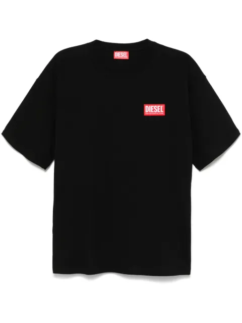 Diesel crewneck appliqué T-shirt Black A149470NIAR9XX