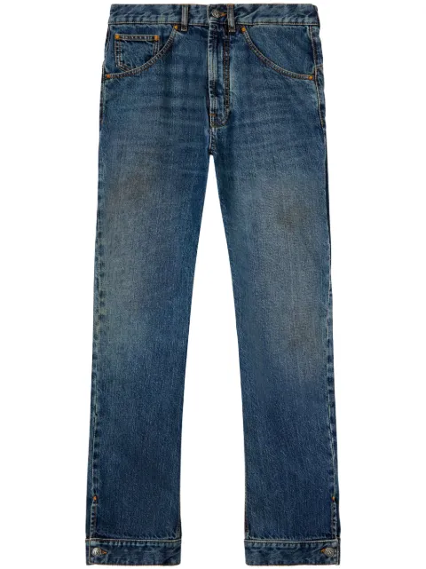 Palm Angels straight-leg jeans Blue PMYA048S25DEN0014540