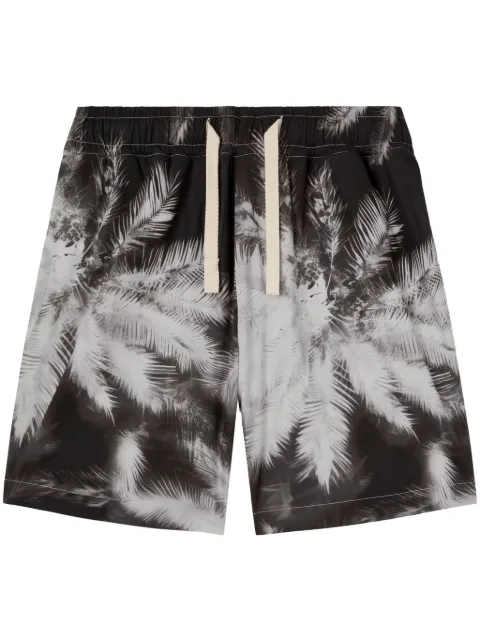 Palm Angels Blueprint Palms track shorts Black PMCB058S25FAB0021003