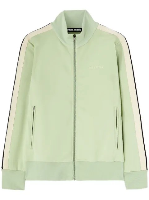 Palm Angels embroidered logo track jacket Green PMBD058S25FAB0015303