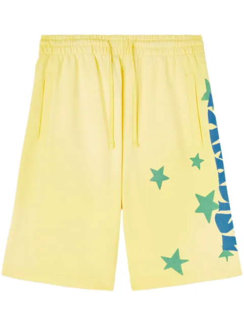 Palm Angels Paraside sweat shorts Yellow PMCI027S25FLE0011845