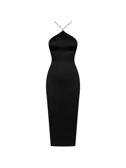 Maison Close French Kiss open-back midi dress Black 562853