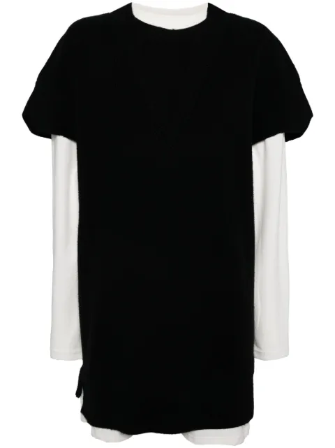 tout a coup V-neck jumper set Black S307AF4