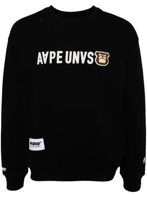 AAPE BY *A BATHING APE® logo sweatshirt Black ASWB379XXN