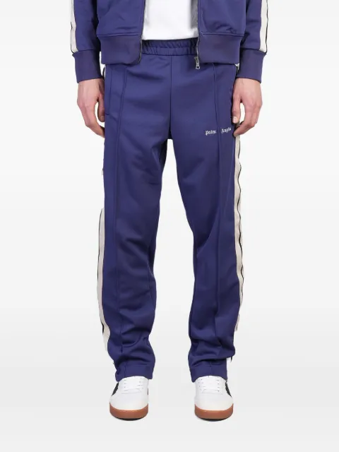 Palm Angels logo-embroidered track pants Blue PMCJ020C99FAB0024603