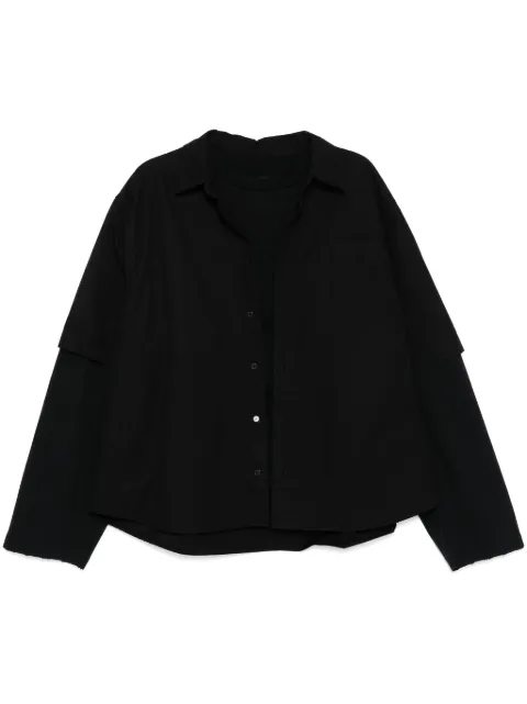 We11done layered shirt Black WDSH224146UBK