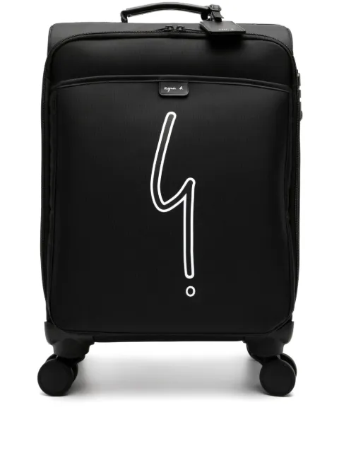 agnès b. logo-print trolley bag Black P583VPB2