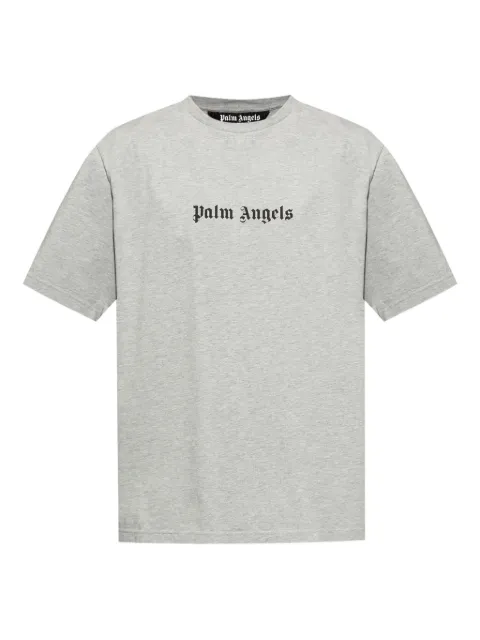 Palm Angels logo-print T-shirt Grey PMAA089C99JER0030810