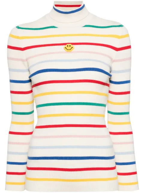 Joshua Sanders Striped Ribbed jumper Neutrals JS34B25003