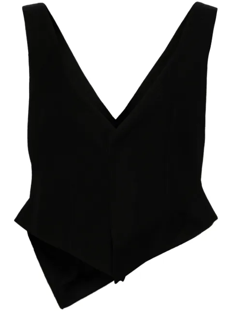 Yohji Yamamoto single-breasted waistcoat Black FOV01149