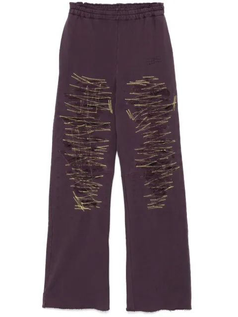 MM6 Maison Margiela numbers-motif track pants Purple S62KB0214M25004