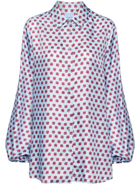 Macgraw Scholarship shirt Blue SCHOLARSHIPSHIRTINBLUEANDMAROONCREST