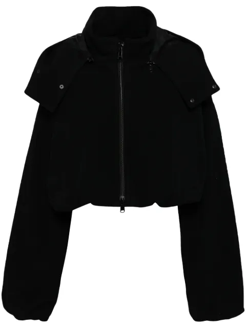 Y's mock neck cropped jacket Black YOY42132