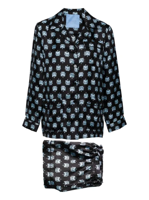Macgraw Ceremony pyjama set Blue CREMONYSETINBLACKBLUECREST