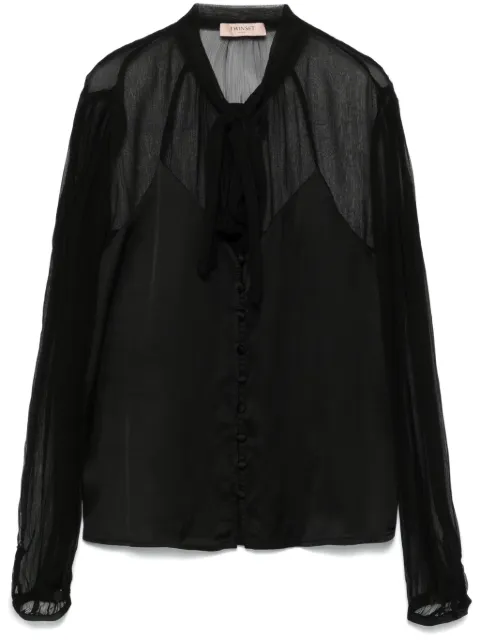 TWINSET satin blouse Black 242TT2181