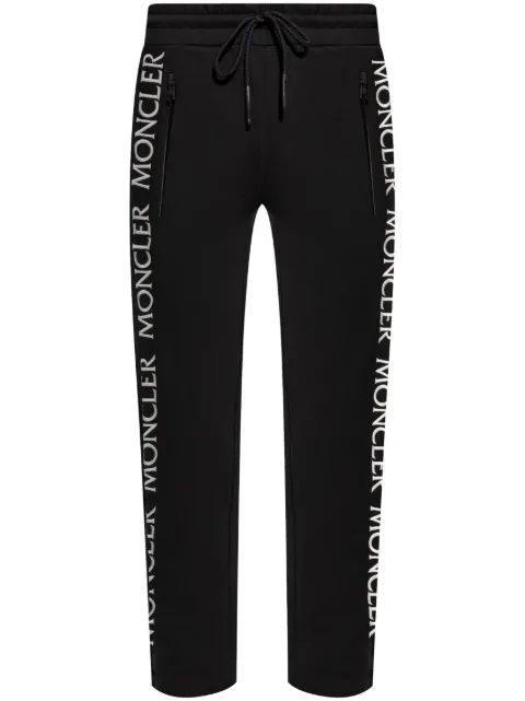 Moncler logo-embroidered track pants Black J20918H00019V8183