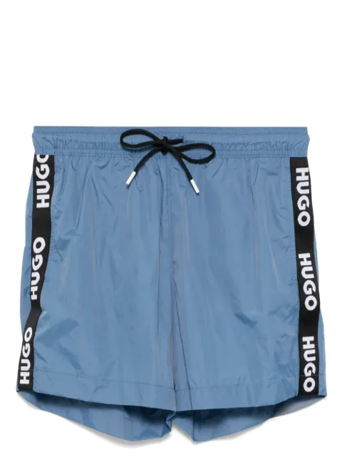 HUGO logo trim swim shorts Blue 50500973