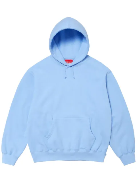 Supreme satin-appliqué "Light Blue" hoodie Blue SU528
