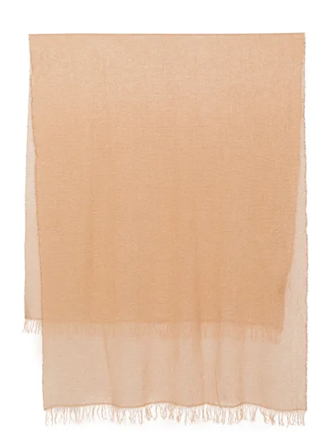 Fabiana Filippi fringed scarf Neutrals SAD224A037L138
