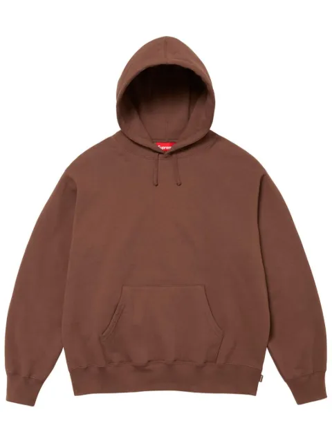 Supreme satin-appliqué "Brown" hoodie Brown SU529