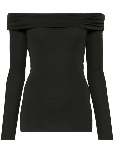 Nanushka off-shoulder top Grey NW24PFTP15097