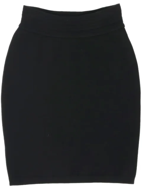 Alaïa Pre-Owned 1980s elasticated-waistband mini skirt Black ALA350LN